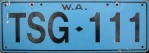 Nummernschilder / Kfz-Kennzeichen Australien 1975 1970er Western Australia WA