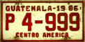 Nummernschilder / Kfz-Kennzeichen Guatemala 1966 1960er