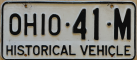 Nummernschilder / Kfz-Kennzeichen USA 1953 1950er Ohio OH