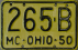 Nummernschilder / Kfz-Kennzeichen USA 1950 1950er Ohio OH