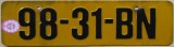 Nummernschilder / Kfz-Kennzeichen Niederlande 1977 1970er