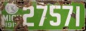 Nummernschilder / Kfz-Kennzeichen USA 1913 1910er Michigan MI