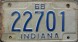 Nummernschilder / Kfz-Kennzeichen USA 1968 1960er Indiana IN