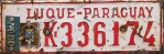 Nummernschilder / Kfz-Kennzeichen Paraguay 1999 1990er Lique