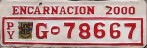 Nummernschilder / Kfz-Kennzeichen Paraguay 2000 2000er Encarnacion