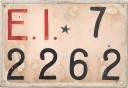 Nummernschilder / Kfz-Kennzeichen Italien 1946 1940er