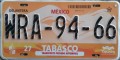 Nummernschilder / Kfz-Kennzeichen Mexiko 2009 2000er Tabasco